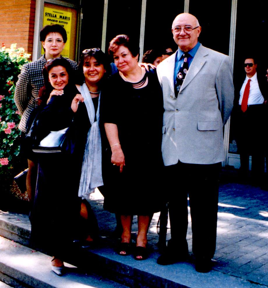 Luciano Senni e famiglia